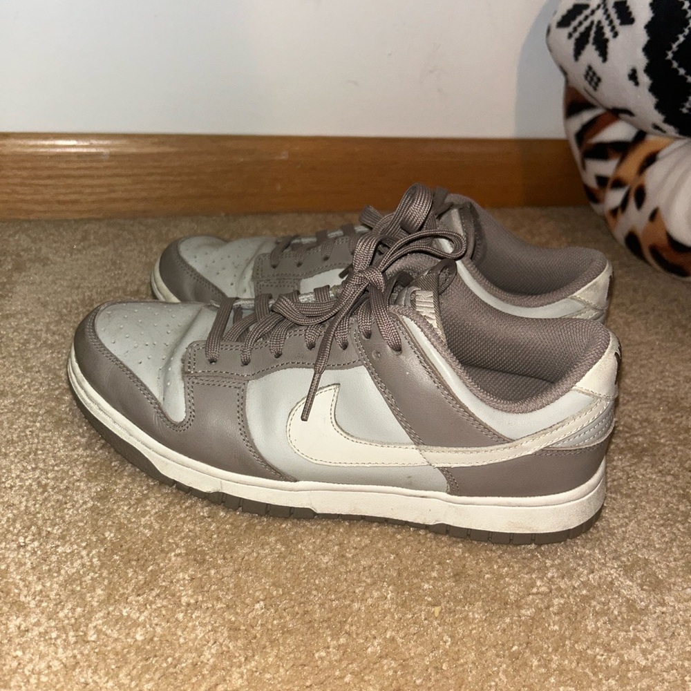 bone beige women's Nike Low-Top Sneakers in Light Gray and Taupe